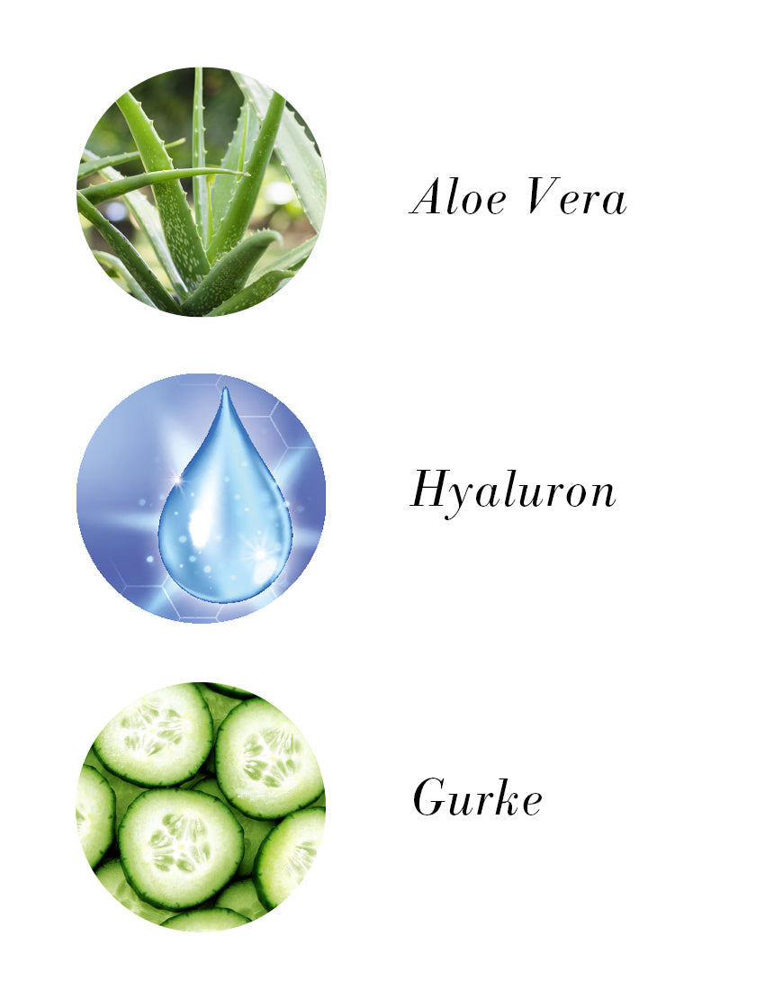 Hydra Augencreme mit Gurkenwasser & Hyaluronsäure: Aloe Vera, Hyaluronsäure, Gurke. Erfrischt und glättet die Augenpartie. Bio, vegan, aus Österreich.