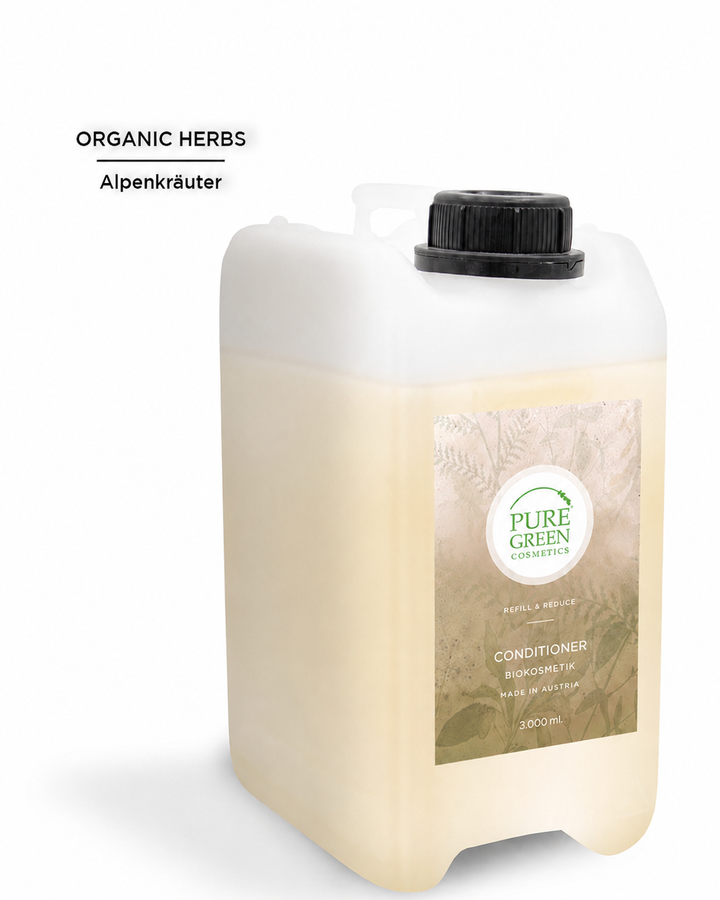 3-Liter Conditioner-Kanister mit BIO Alpenkräuter & BIO Haselnussöl  für leichte Kämmbarkeit | Vegan