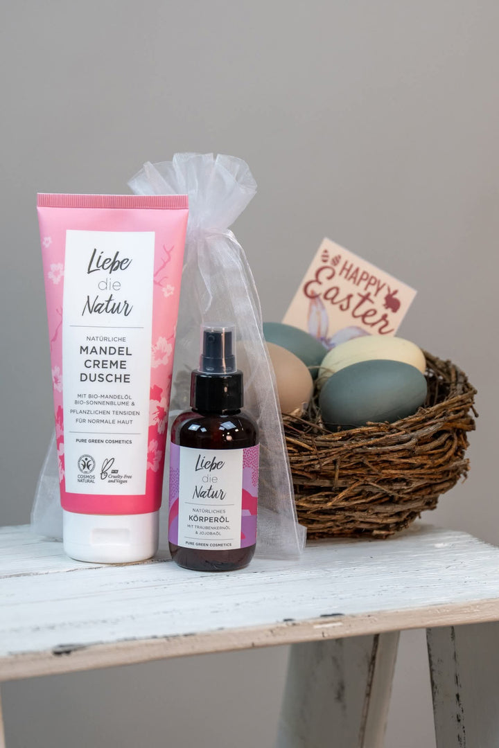 Osterset lila | Mandelcremedusche & Körperöl